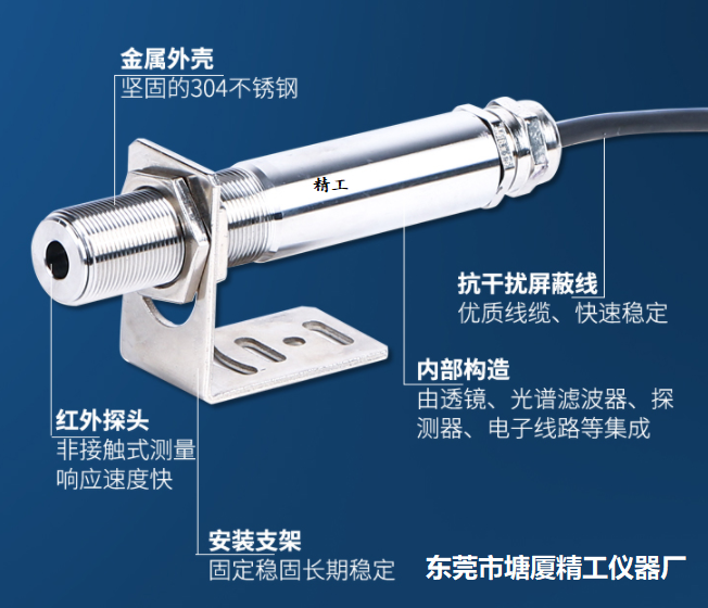 SN-500B 烟草烘干、微波干燥红外测温仪